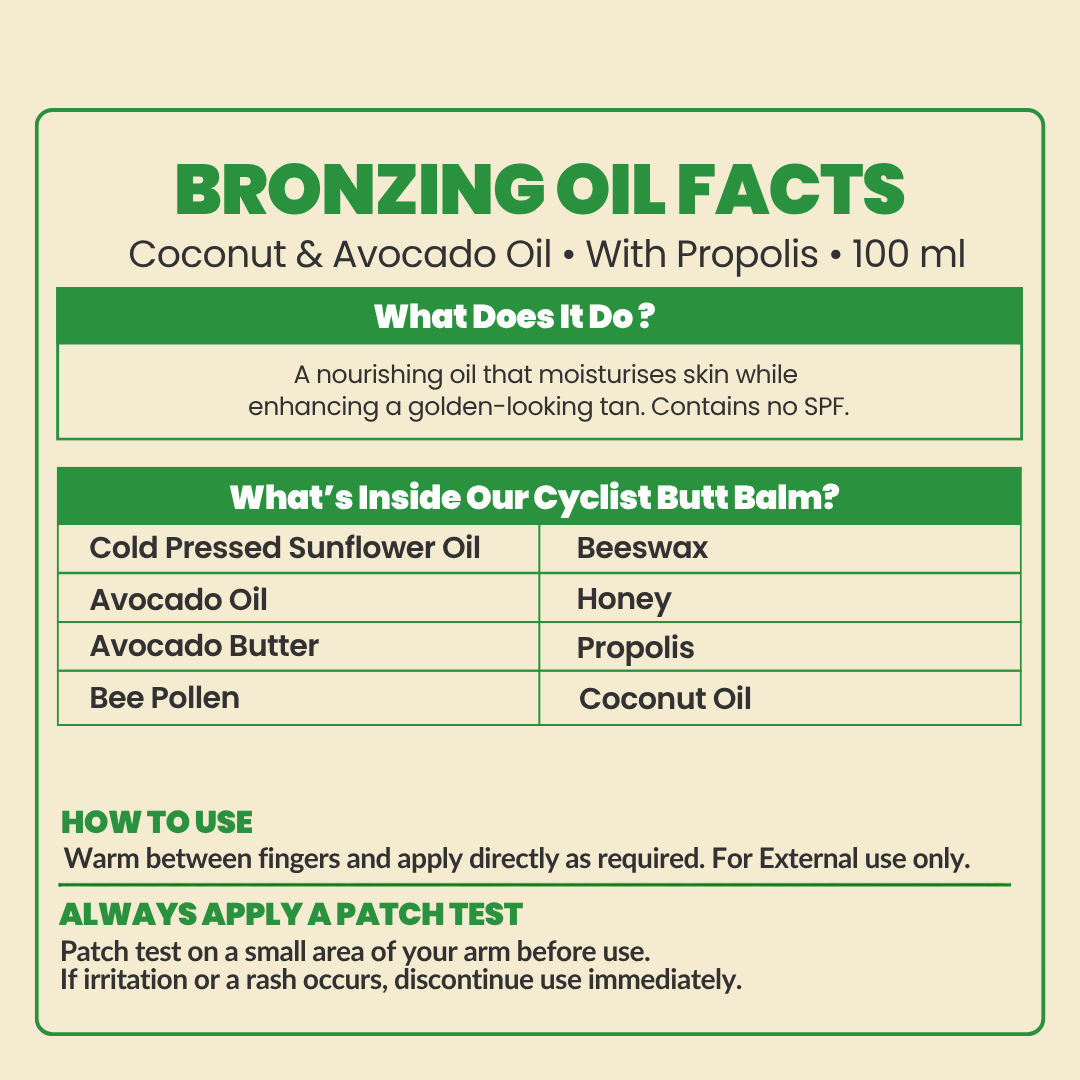100% Natural BRONZING Tanning Oil - Avocado & Virgin Coconut oil 200 ml