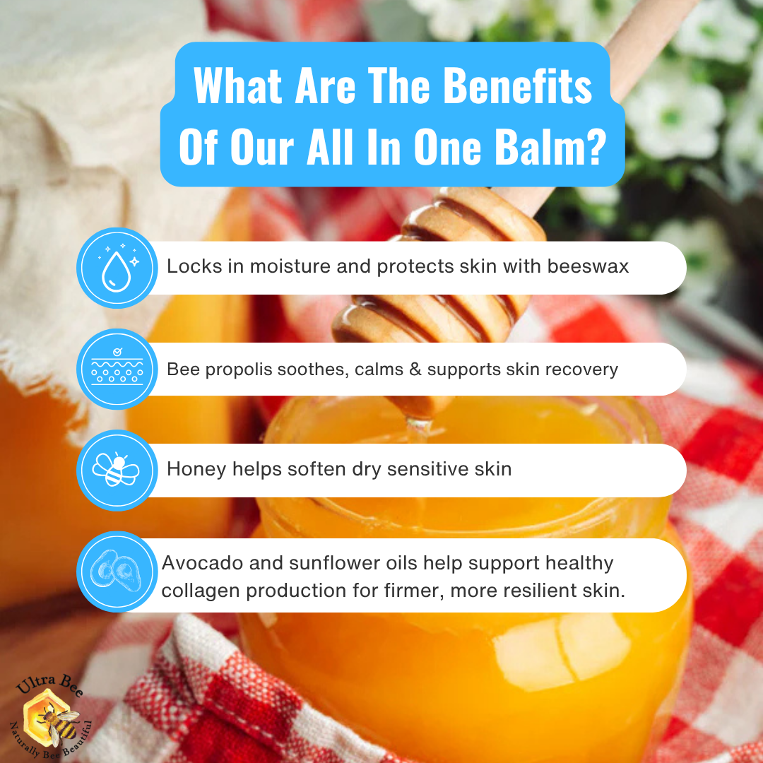 100% Natural All in One Honey Balm Multi functional Moisturiser
