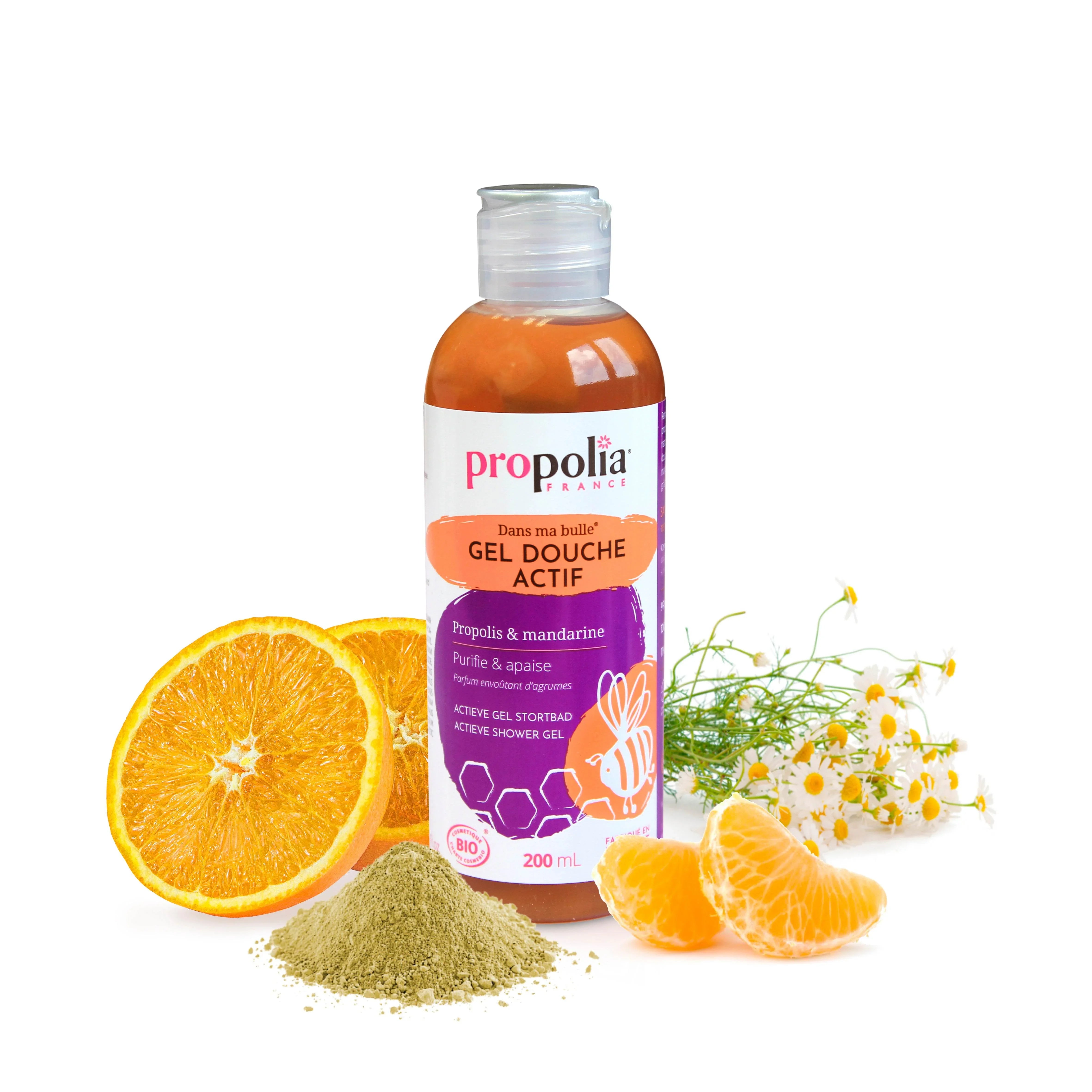 Active Propolis & Mandarin Shower Gel SLS / SLES Free - Ultra Bee Health UK