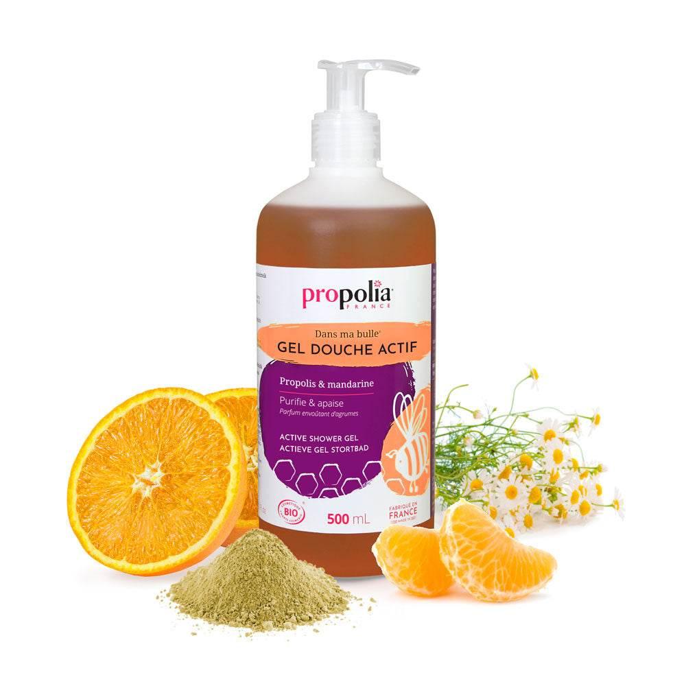 Active Propolis & Mandarin Shower Gel SLS / SLES Free - Ultra Bee Health UK