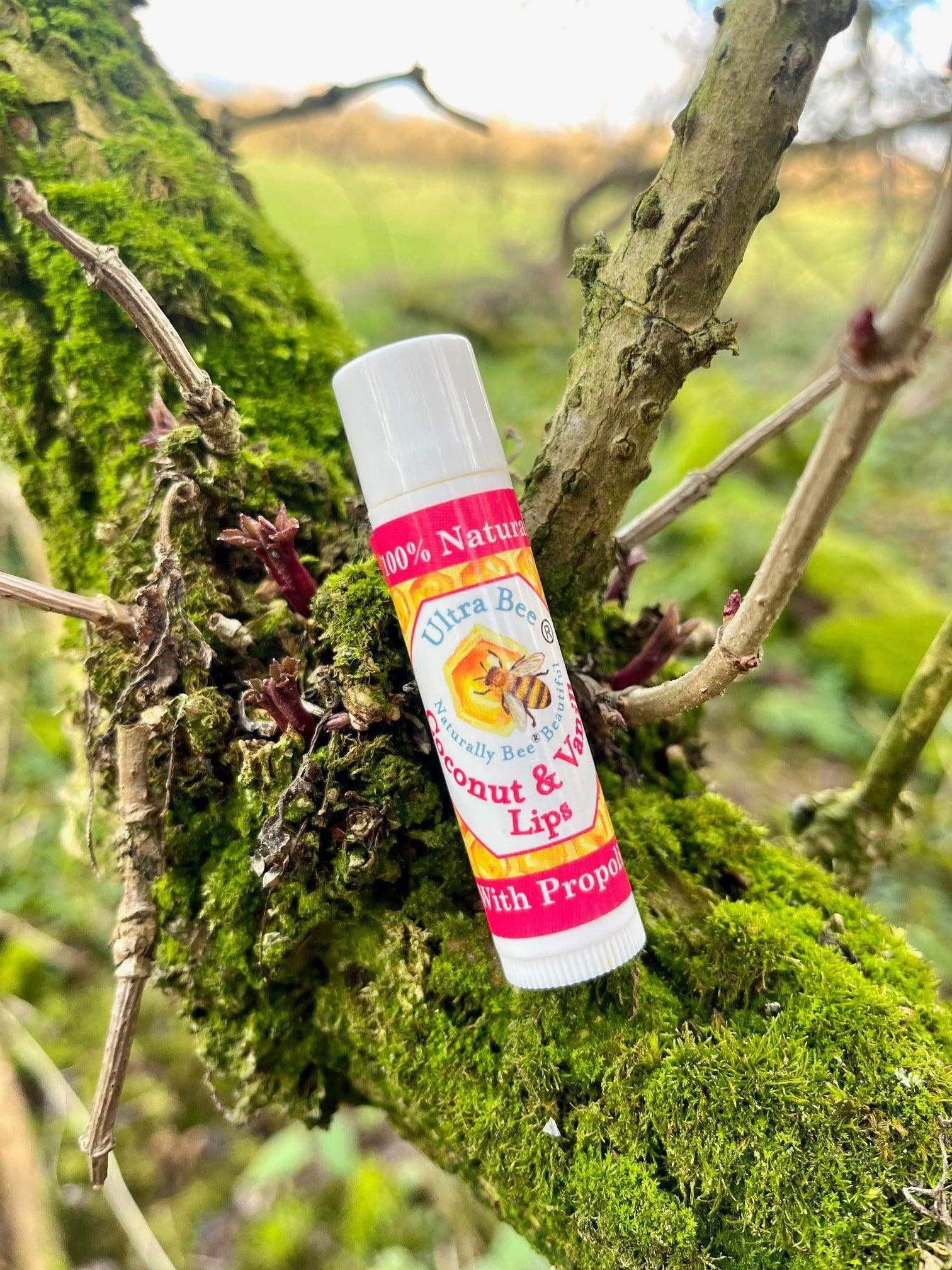 100% Natural Lip Balm Coconut & Vanilla 4.3g - Ultra Bee Health UK