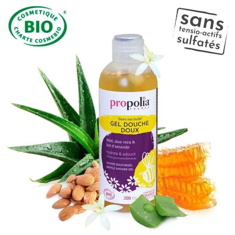 Organic Gentle Shower Gel Honey and Almond Milk - Sulphate Free - Ultra Bee Health UK