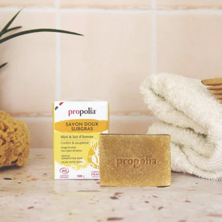 Organic gentle superfatted soap - Honey & Donkey milk