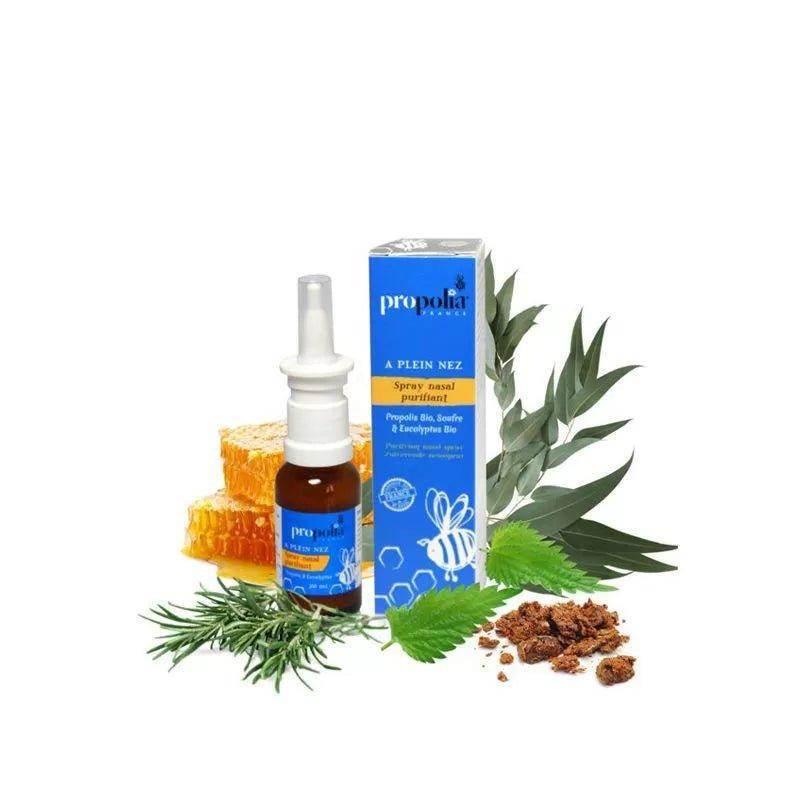 Organic Cleansing Nasal Spray - Propolis,Thyme and Eucalyptus 20ml - Ultra Bee Health UK