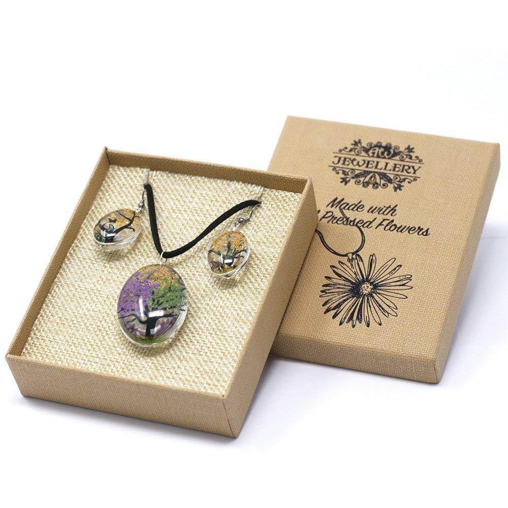 Pressed Flowers Jewelry - Mixed Colours - Ultra Bee Health UK