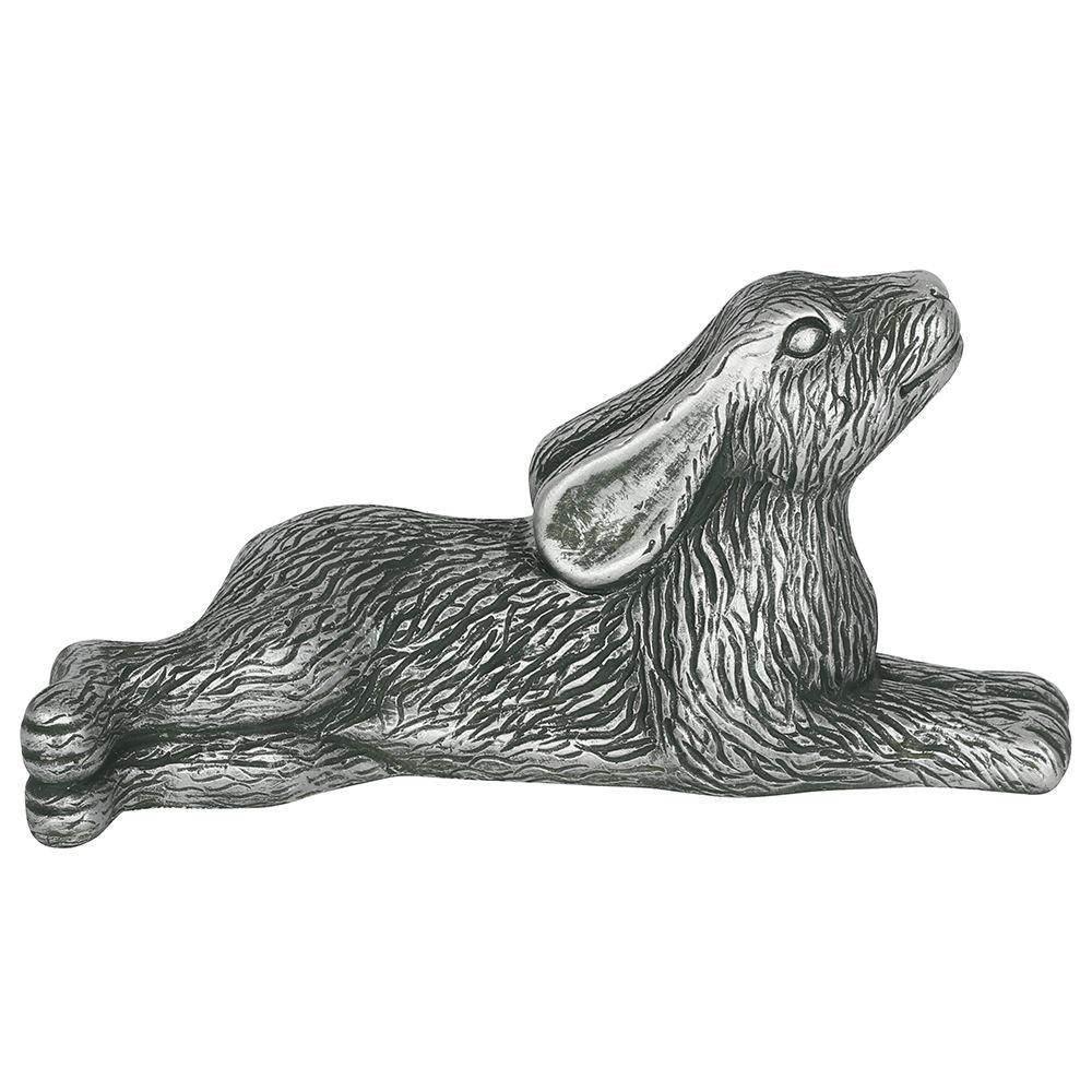 Silver Terracotta Hare Garden Ornament - Ultra Bee Health UK