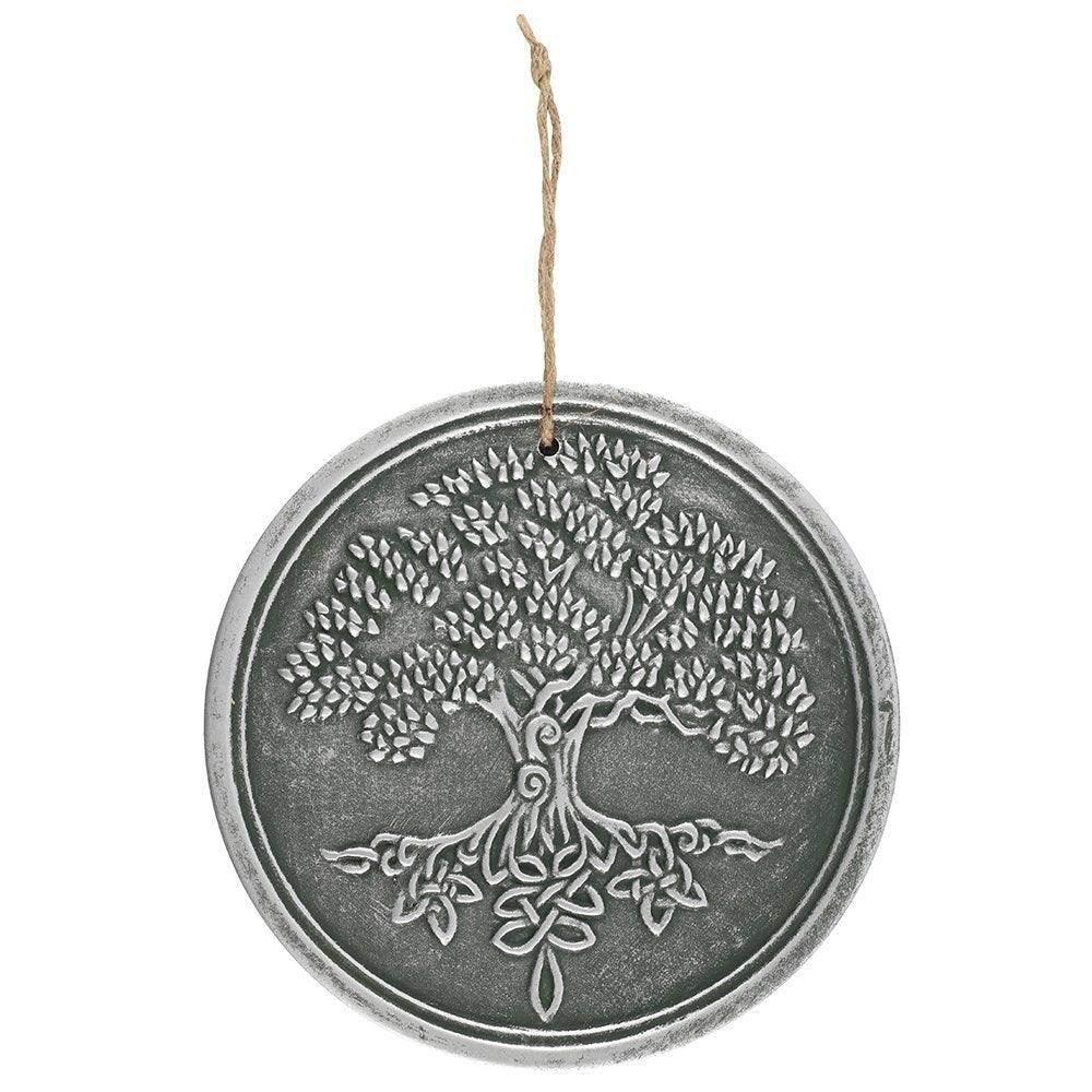 Silver Terracotta Tree Of Life Plaque - Ultra Bee Health UK