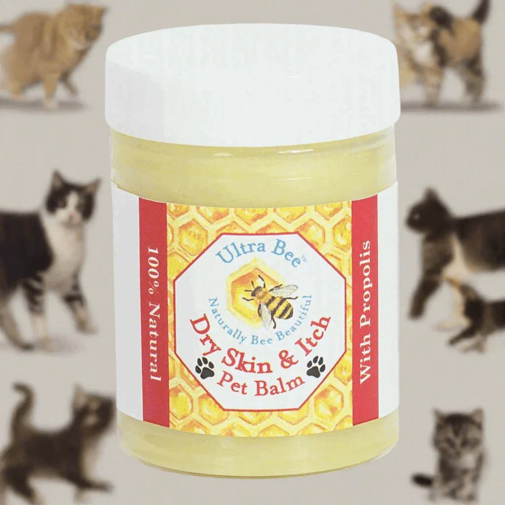 100% Natural Pet Dry Skin & Itch Balm (Non Toxic) 100ml - Ultra Bee Health UK 