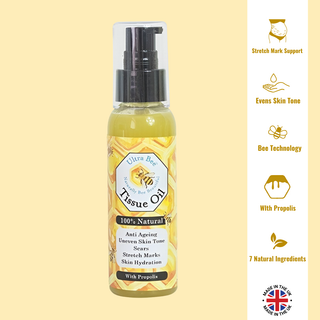 100% Natural Body Moisturiser - Tissue Oil - Rosehip, Rose Geranium, Neroli 100ml image 1
