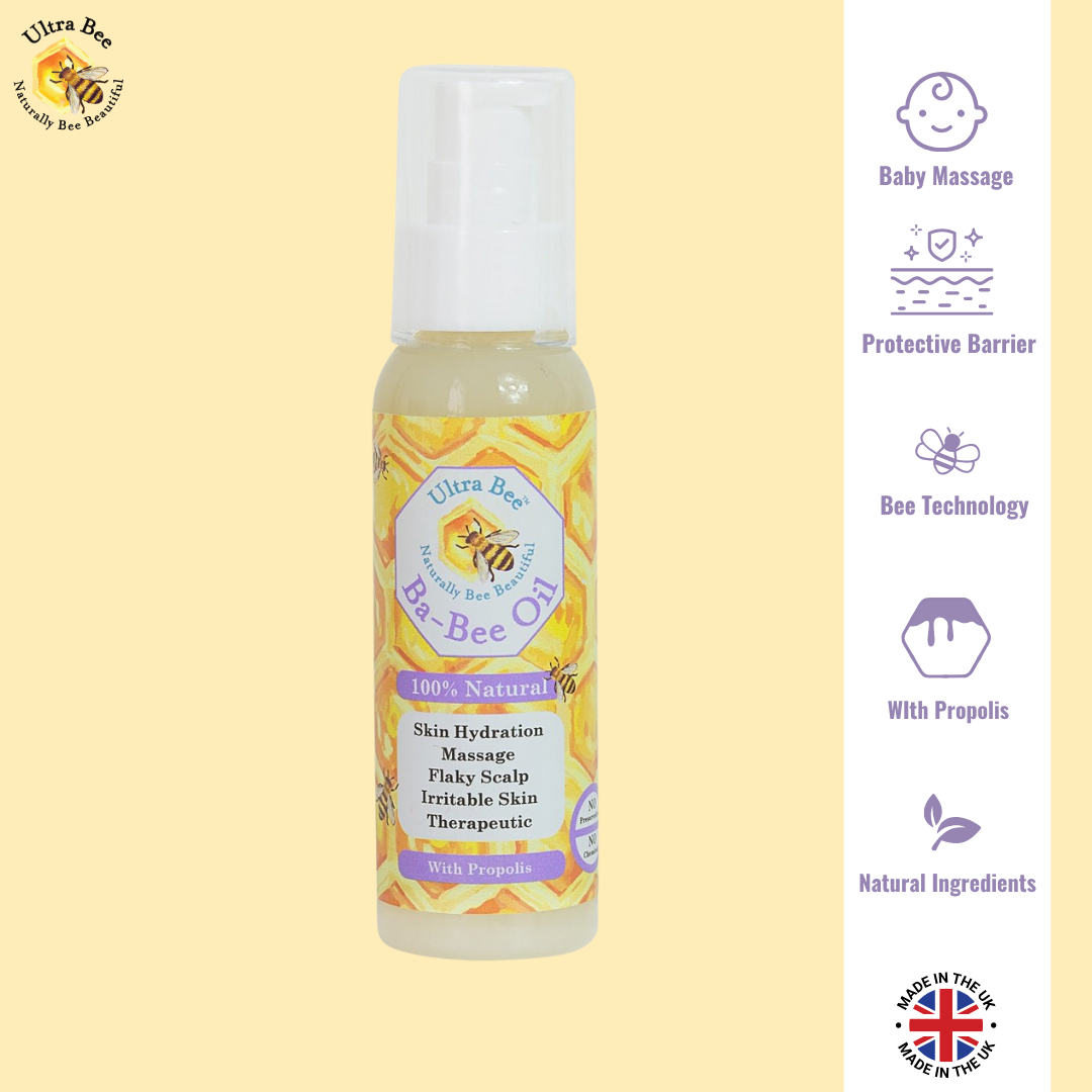 100% Natural  Gentle BaBee Oil Honey Coconut, Calendula & Lavender 100ml