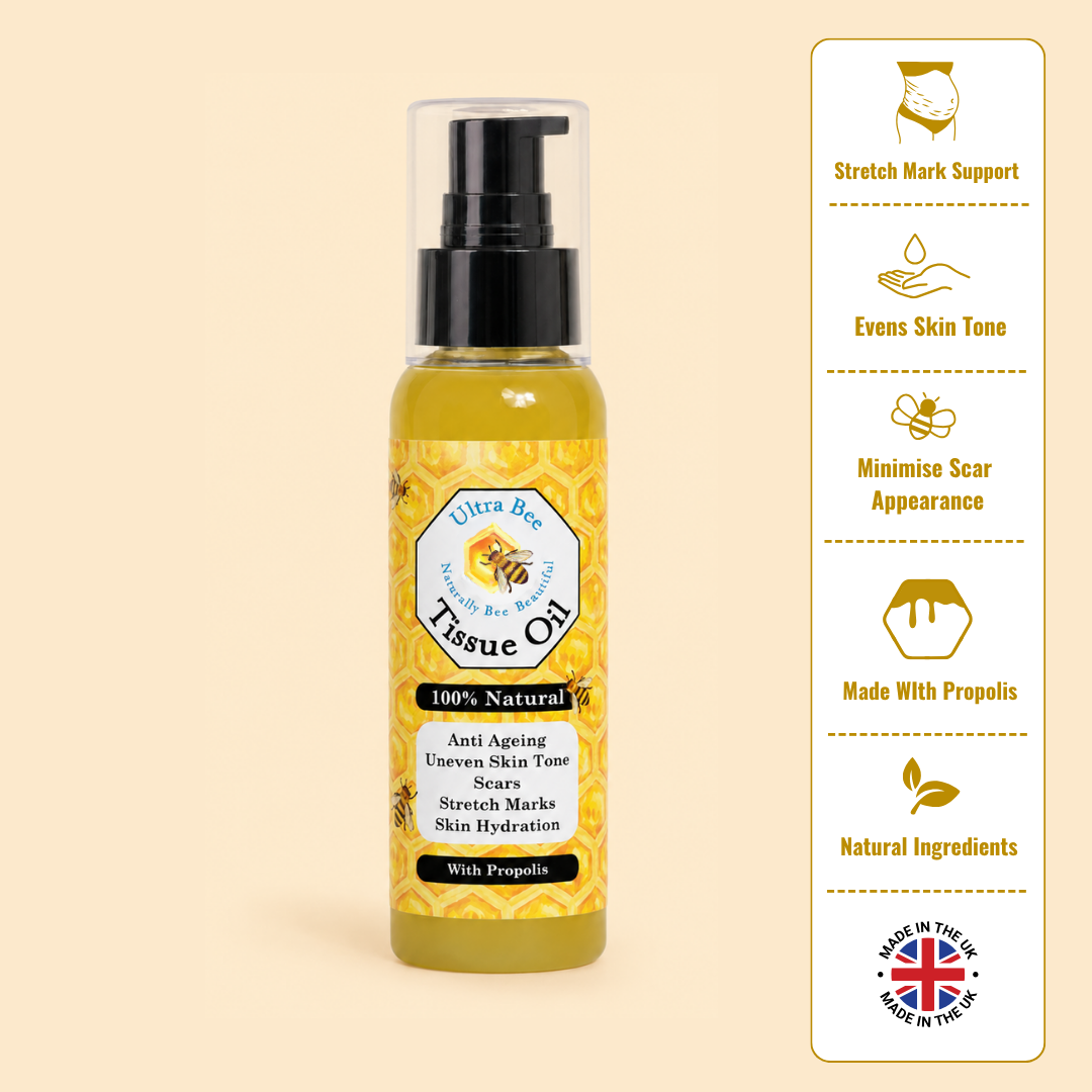 100% Natural Body Moisturiser - Tissue Oil - Rosehip, Rose Geranium, Neroli 100ml
