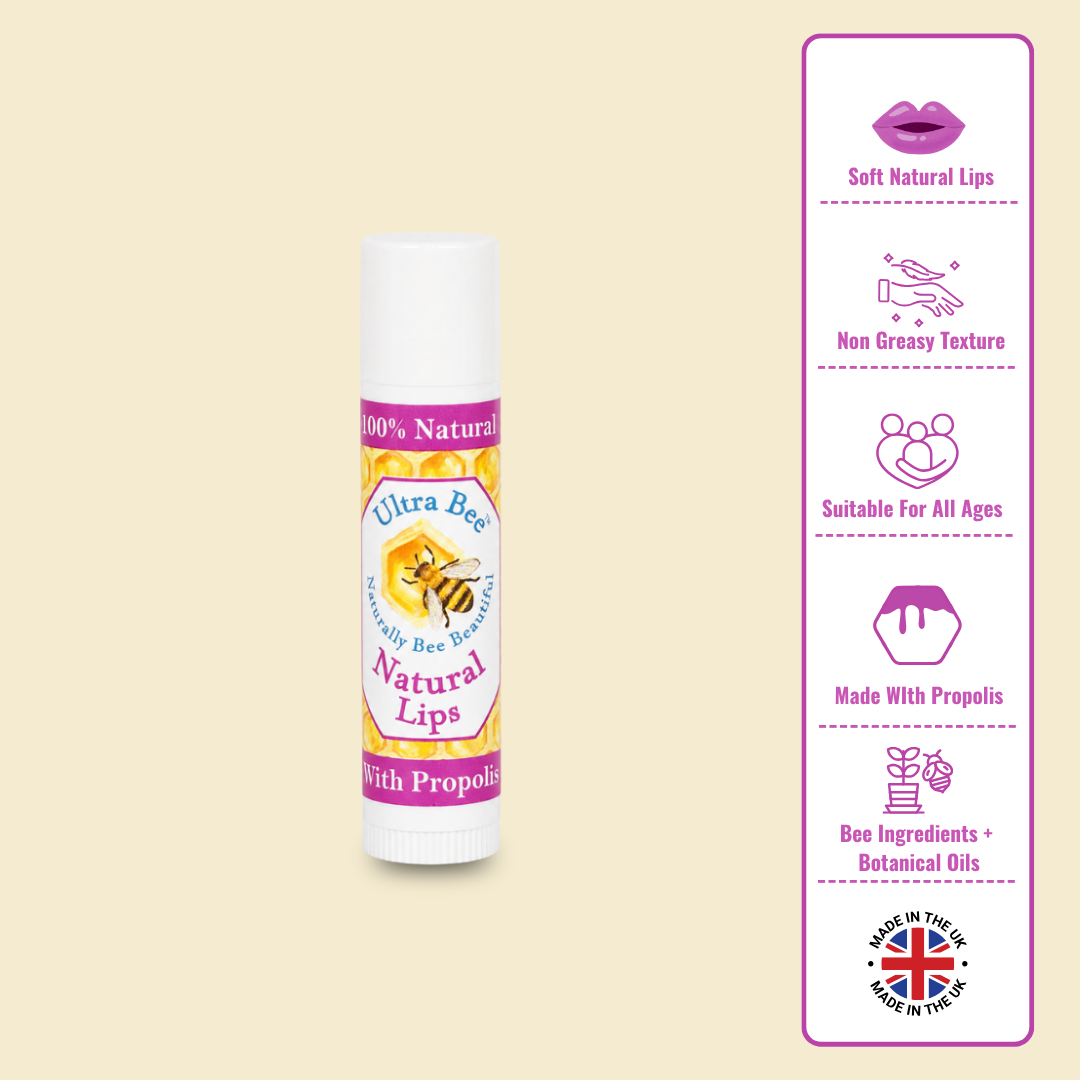 100% Natural Lip Balm Honey, Propolis 4.3g
