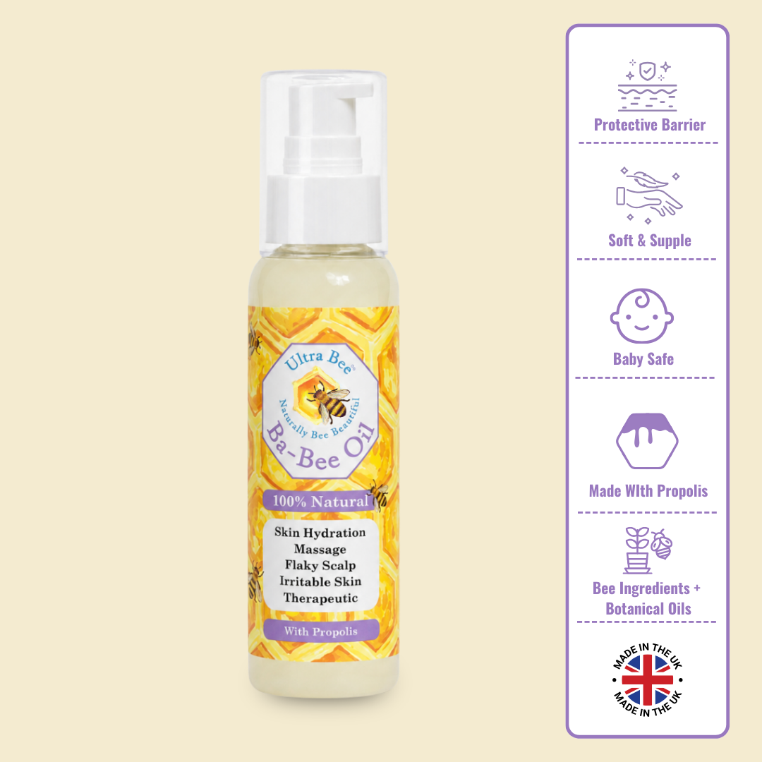100% Natural  Gentle BaBee Oil Honey Coconut, Calendula & Lavender 100ml