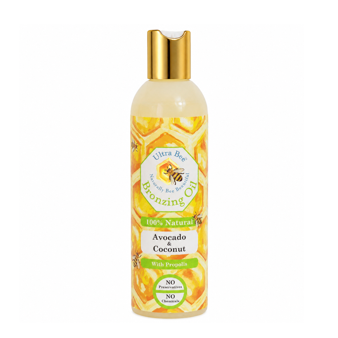 100% Natural  BRONZING Tanning Oil - Avocado & Virgin Coconut oil 200 ml