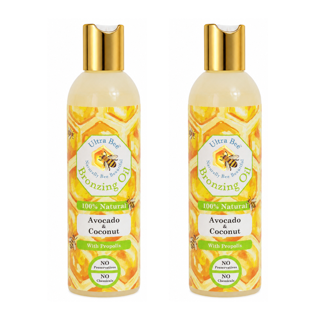 100% Natural  BRONZING Tanning Oil - Avocado & Virgin Coconut oil 200 ml
