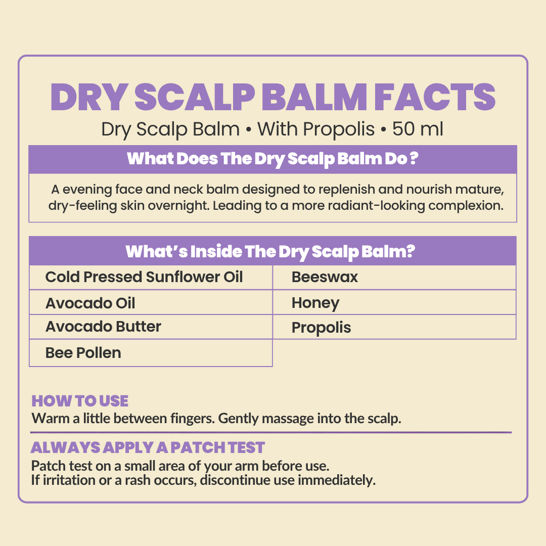 100% Natural Dry Scalp Balm 50ml