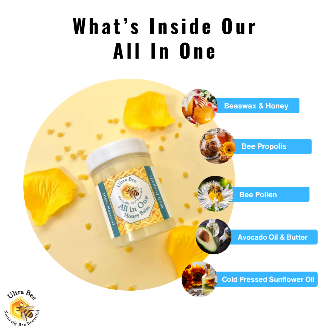 100% Natural  All in One Honey Balm Multi functional Moisturiser