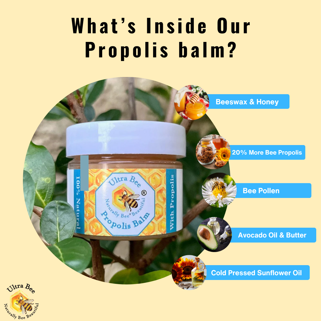 100% Natural Propolis Balm (+20% Propolis)