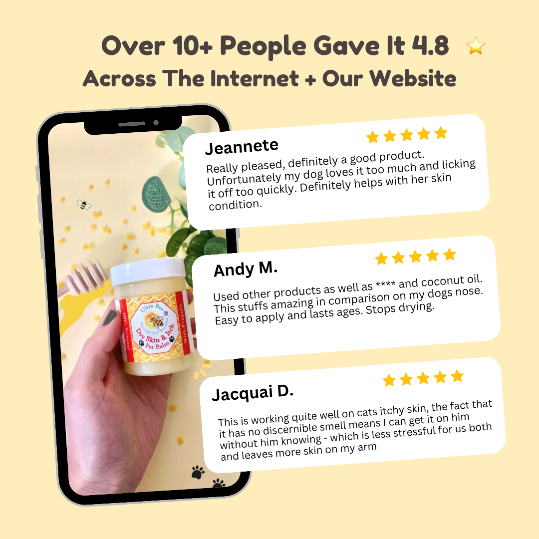 100% Natural Pet Dry Skin & Itch Balm (Non Toxic) 100ml