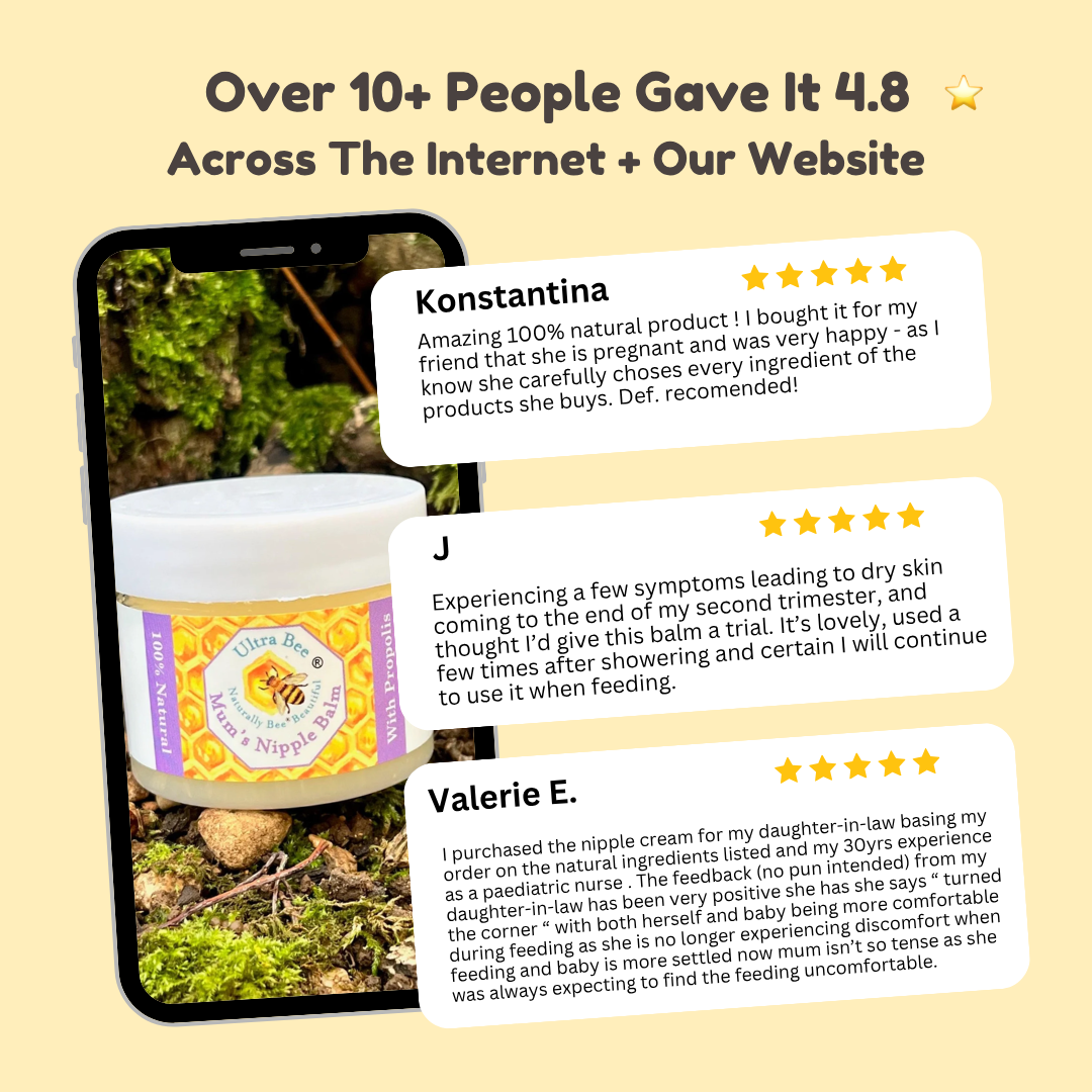 100% Natural Breastfeeding Nipple Relief Balm 50ml