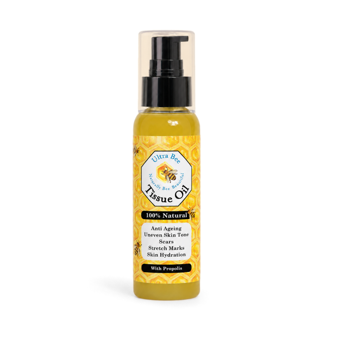 Hydratant pour le corps 100% naturel - Huile pour tissus - Rose musquée, Géranium rose, Néroli 100 ml