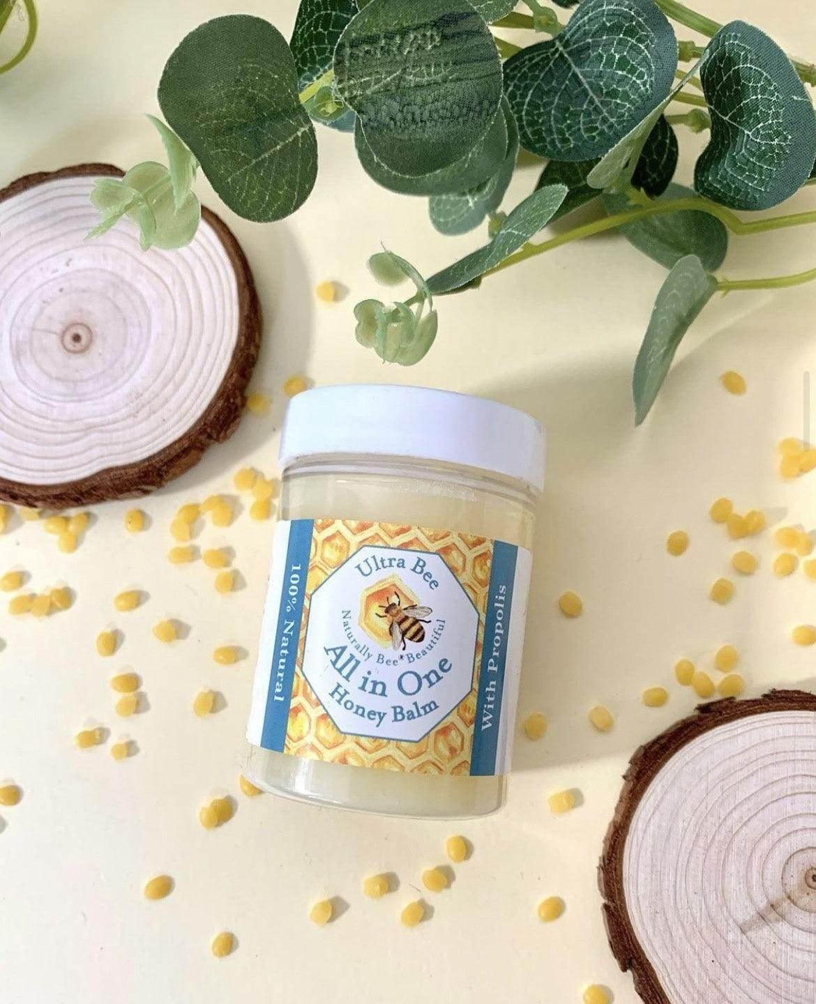100% Natural All in One Honey Balm Multi functional Moisturiser - Ultra Bee Health UK 