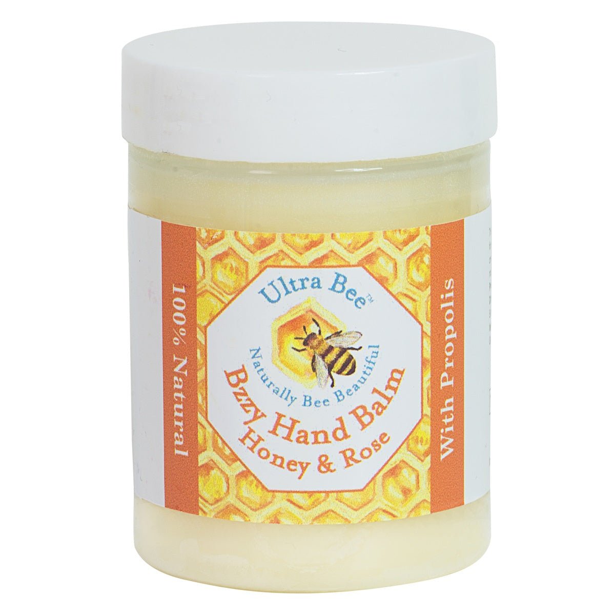 100% Natural Bzzy Hand Balm Honey & Rose 100ml - Ultrabee