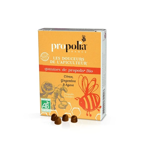 Organic Propolis Pastilles - Lemon and Ginger No Added Sugar (50) - Ultrabee